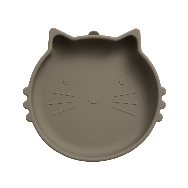 Cat Silicone Suction Plate for Babies Non Slip Food Tableware