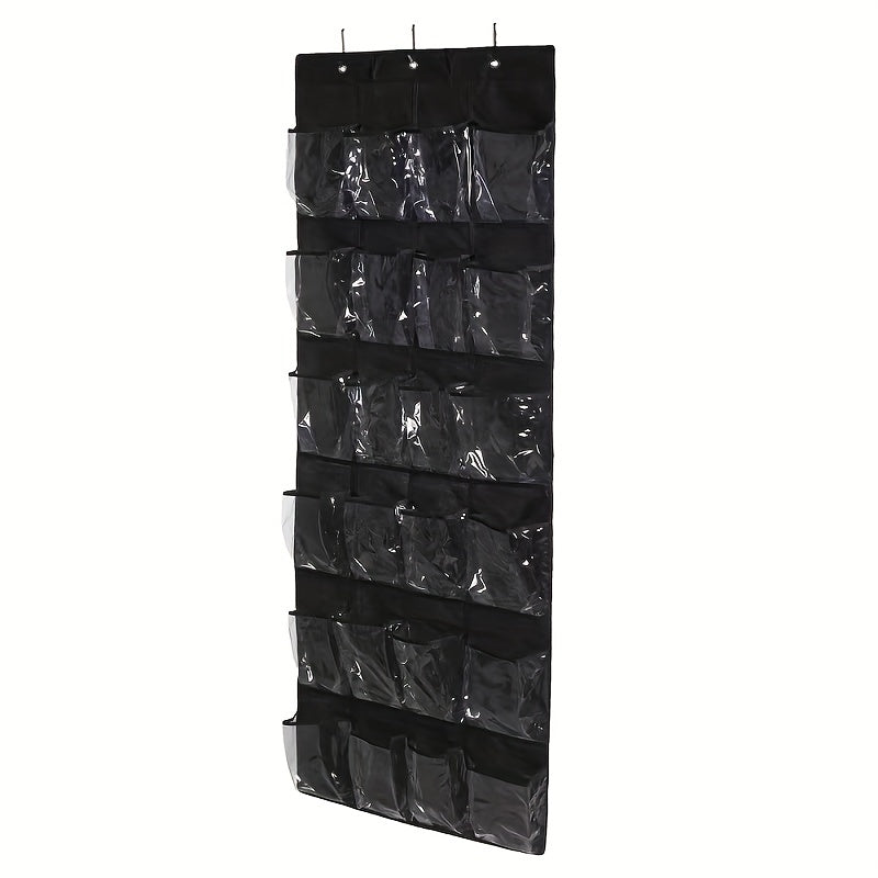 24 Pockets Over The Door Hanging Shoe Organizer