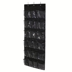 24 Pockets Over The Door Hanging Shoe Organizer