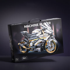Golden Locomotive Building Block Assembly DIY Kit