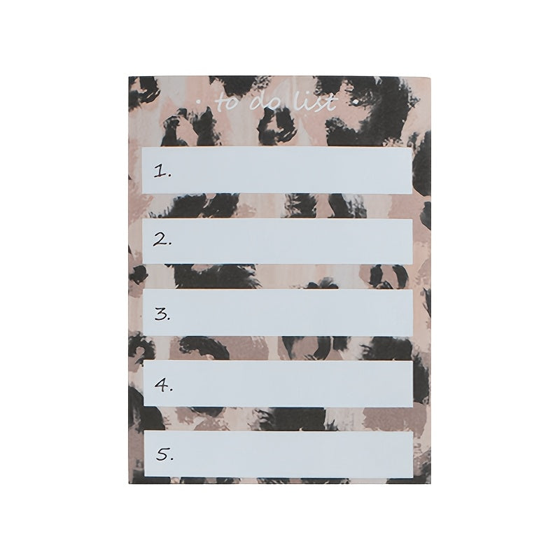 Leopard Pattern Memo Pad Tearable Sticky Note Notepad