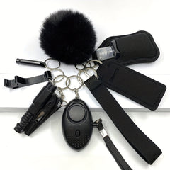 9pcs Women's Safety Keychain Set with Personal Alarm