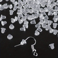 Clear Earring Backs For Studs Posts Safety Back Pads Replacement