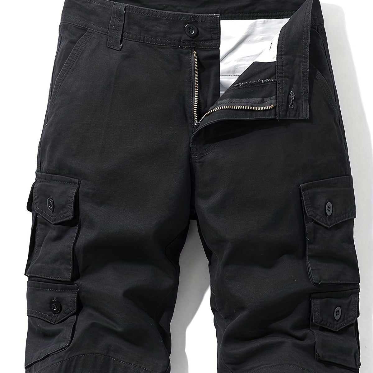 Men's Cotton Cargo Shorts for Summer Outdoor Activities