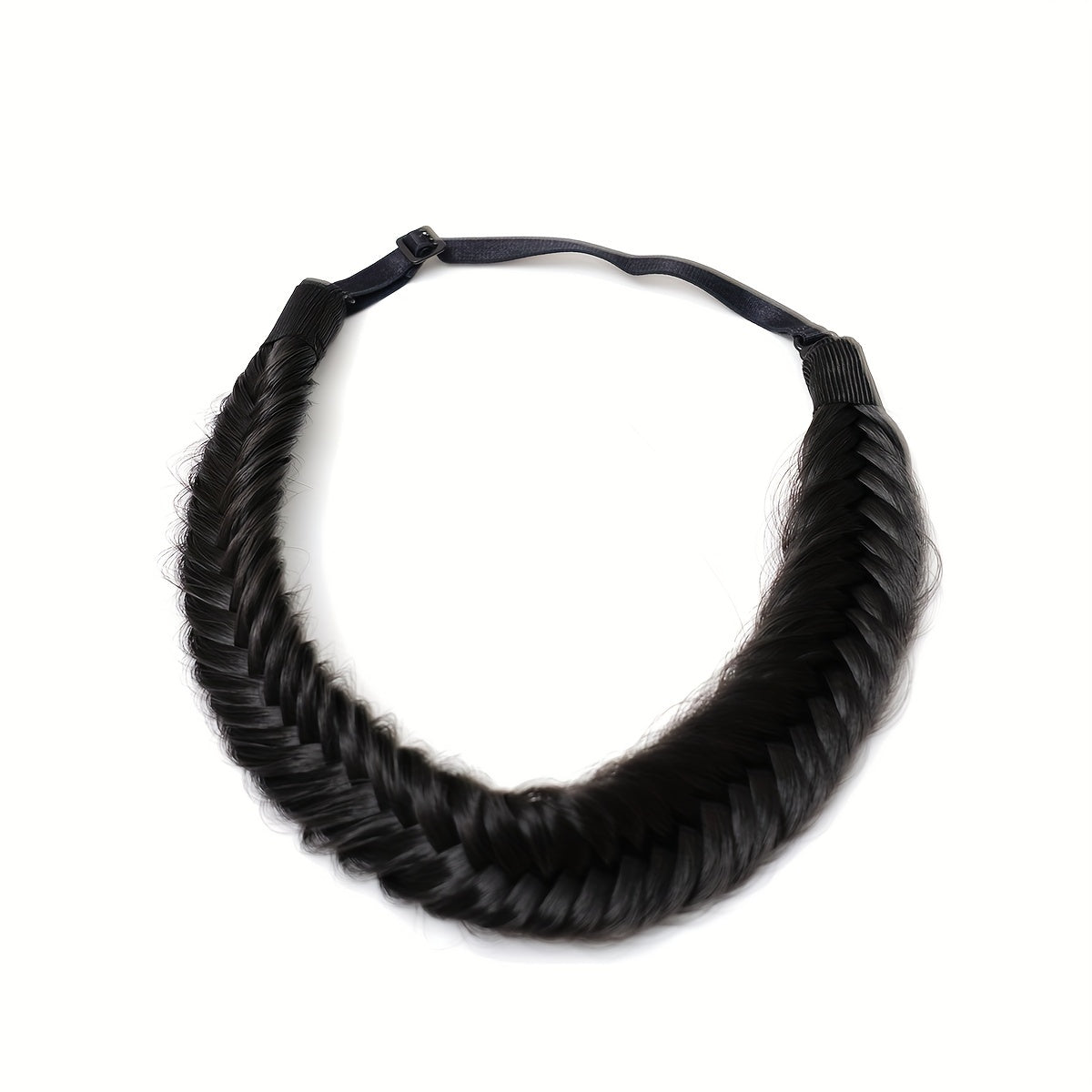 Braided Headband Synthetic Elastic Hairpiece For Women Girls