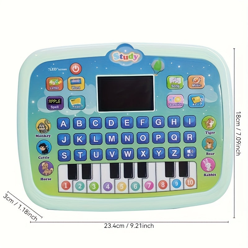 Kids English Learning Tablet Educational Study Chart with 26 Alphabet Buttons