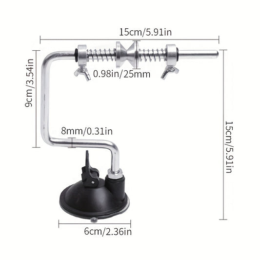 Portable Vacuum Spooling System for Effortless Fishing Line Winding