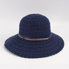 Lace Sun Hat Wide Brim Foldable Beach Hats For Women