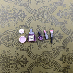 Dollhouse Makeup Lipstick Perfume Powder Brush Model Ornament Scene Props
