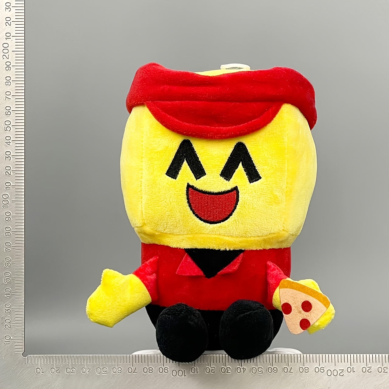 UNSNURNOCH 24 Anime Pillow Doll Plush with Smiling Face Soft Yellow & Red