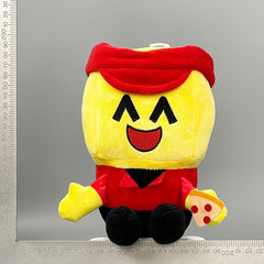 UNSNURNOCH 24 Anime Pillow Doll Plush with Smiling Face Soft Yellow & Red