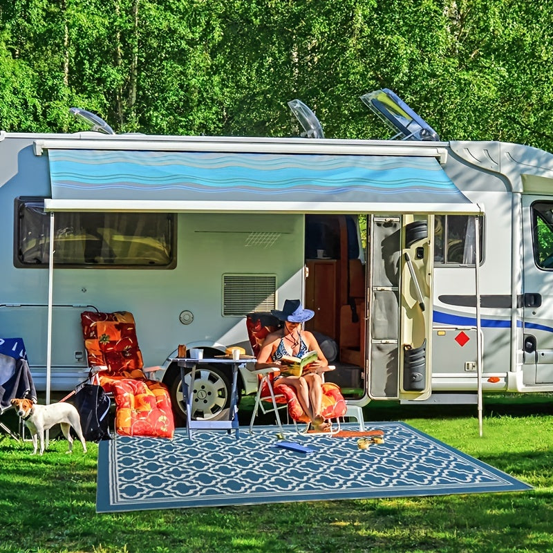 5x8ft Outdoor Rug Carpet Patio RV Camping Waterproof Reversible UV Resistant