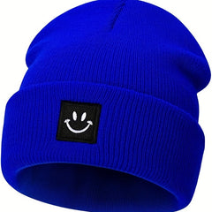 Winter Happy Face Knitted Hat Soft Beanie For Men And Women