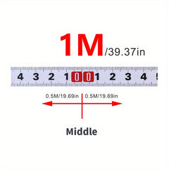 Miter Track Tape Measure Self-Adhesive Waterproof Metric Scale Tape