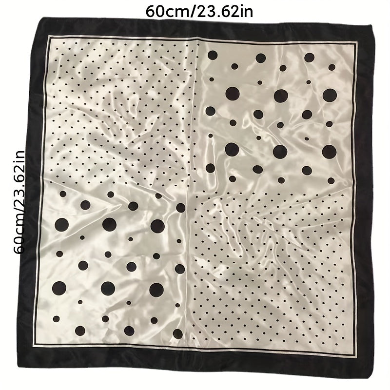 Houndstooth Polka Dot Bandana Shawl Scarf Wrap Casual Head Wrap