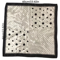 Houndstooth Polka Dot Bandana Shawl Scarf Wrap Casual Head Wrap