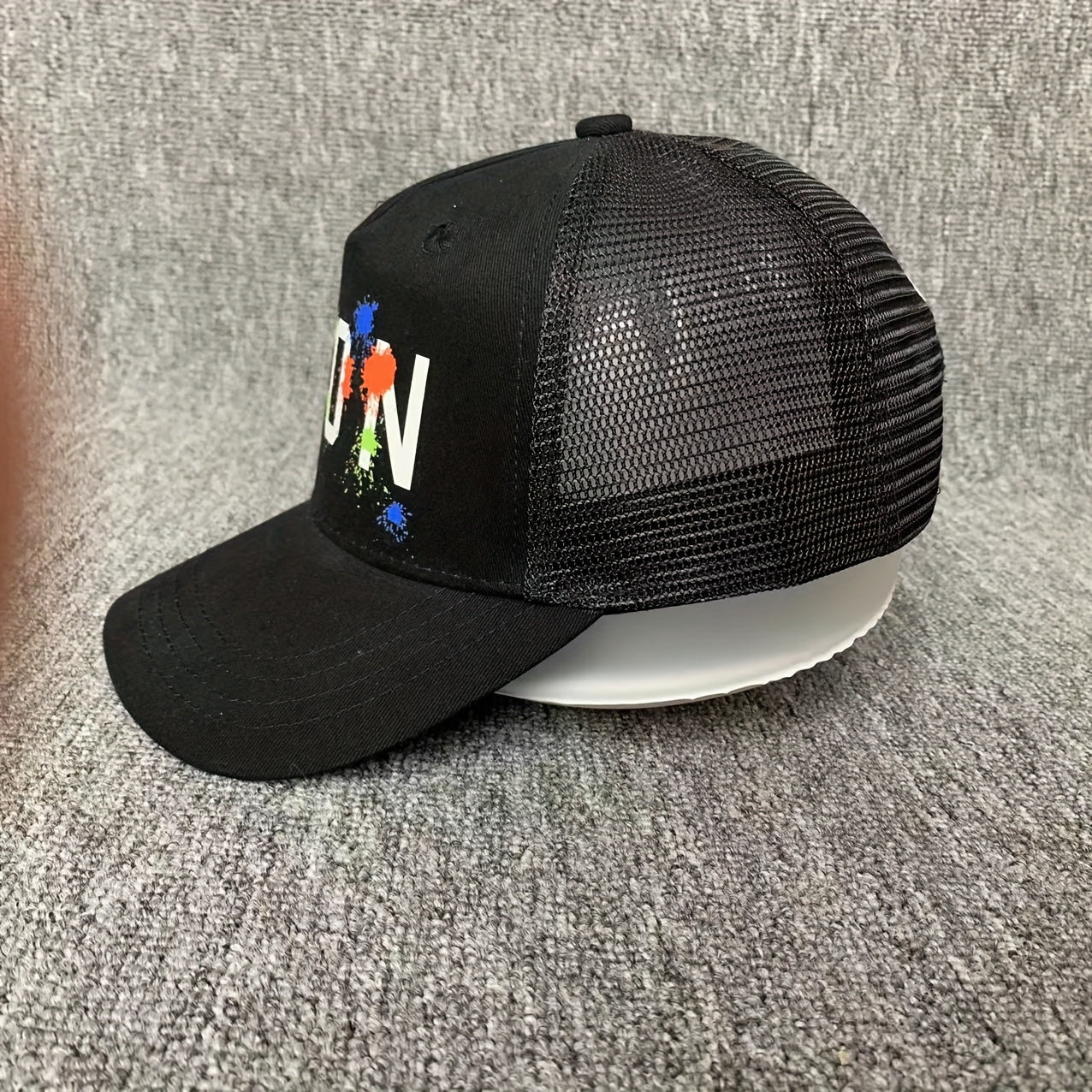 Mesh Back Trucker Cap with ON Graphic Sports Cap