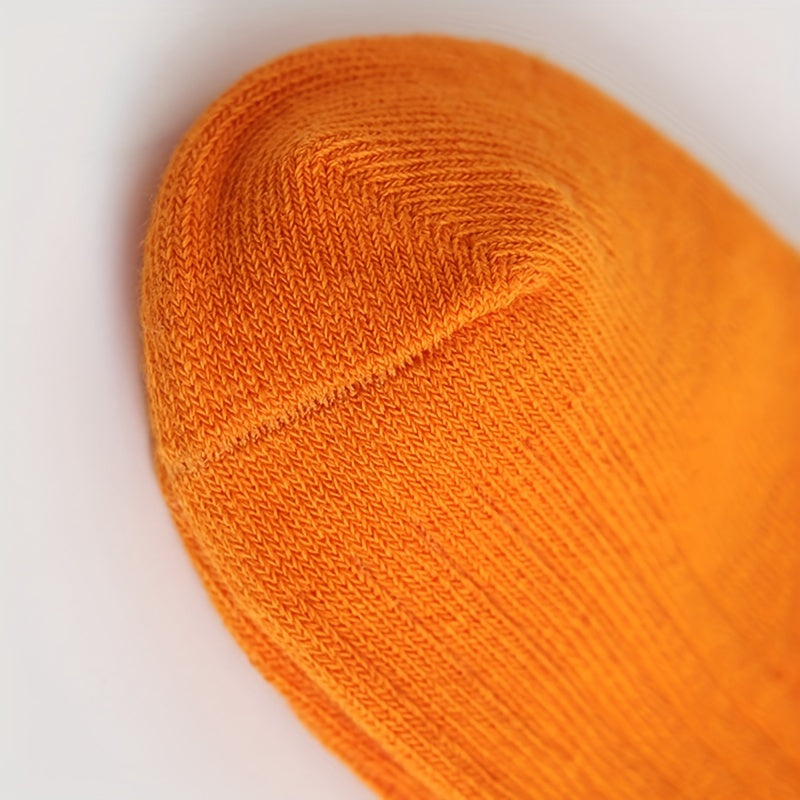 10 Pairs Girls Rainbow Candy Crew Socks for Kids