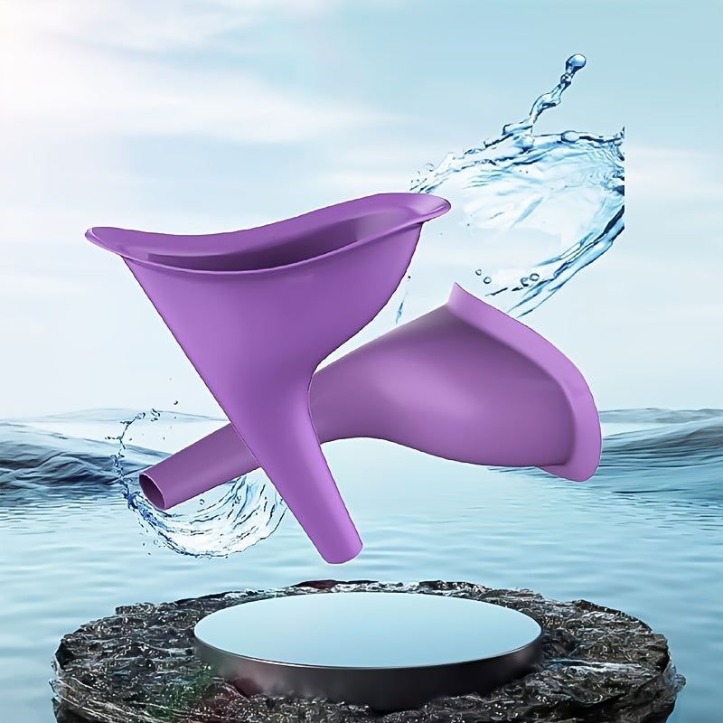 2pcs Ladies Standing Urinal Portable Silicone Urinal