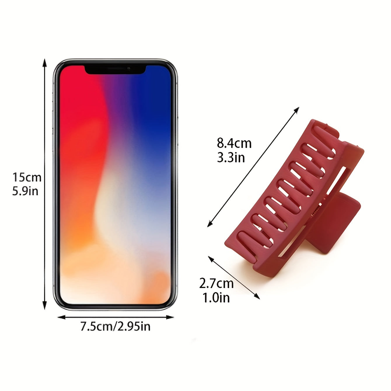 3pcs Multicolor Square Hair Clip Headwear for Girls Kids