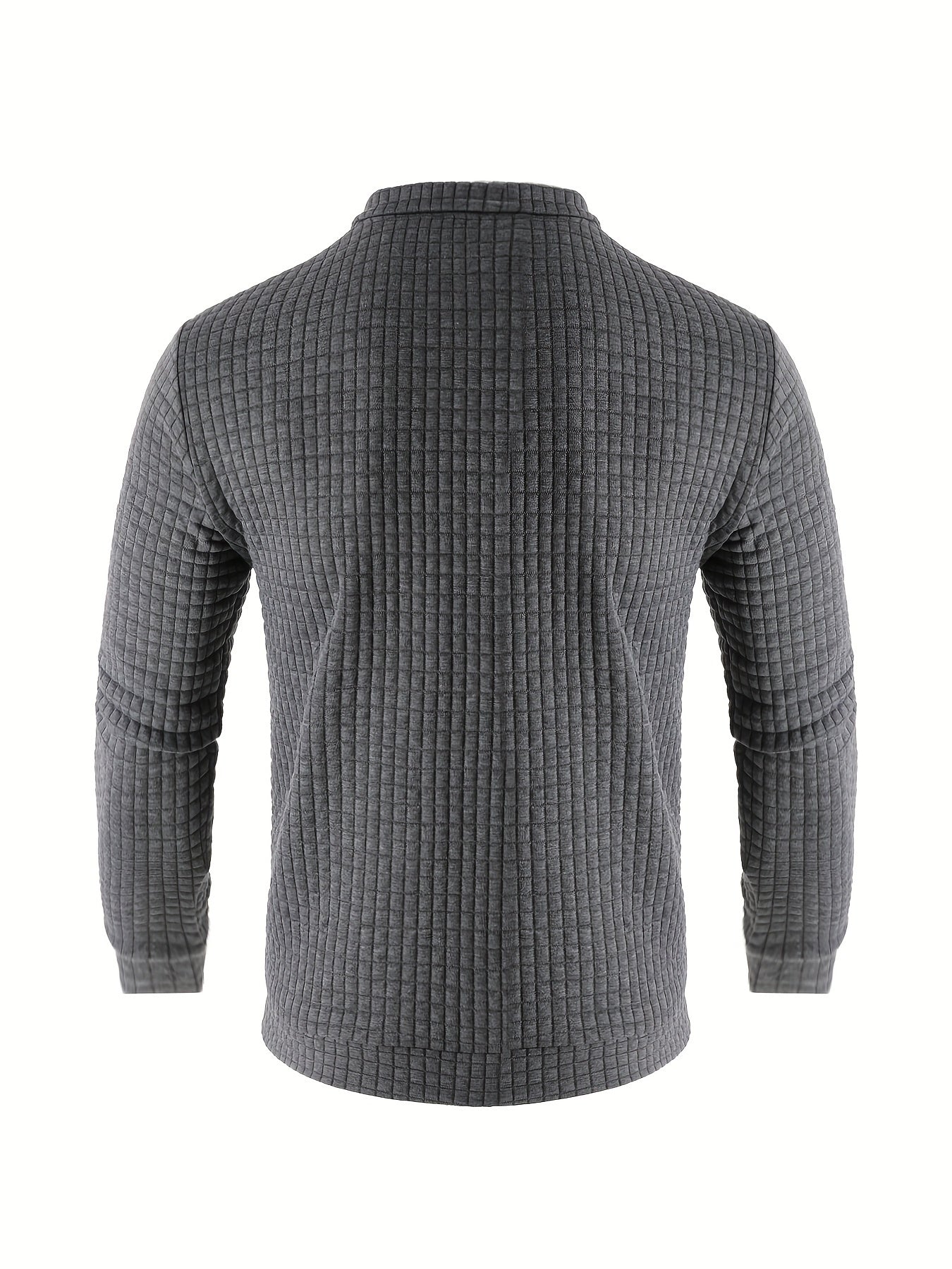 Men's Zipper Stand Collar Cardigan Warm Jacket