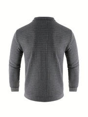 Men's Zipper Stand Collar Cardigan Warm Jacket