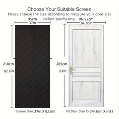 Magnetic Thermal Insulated Door Curtain Winter Door Curtains