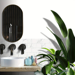 Marble Printed Kitchen Tile Stickers - Self-Adhesive Foam Tile Sticker