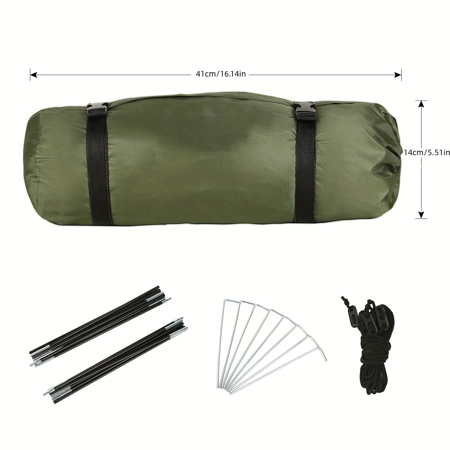 Double Layer Portable Tent with Rain & Wind Protection for Camping