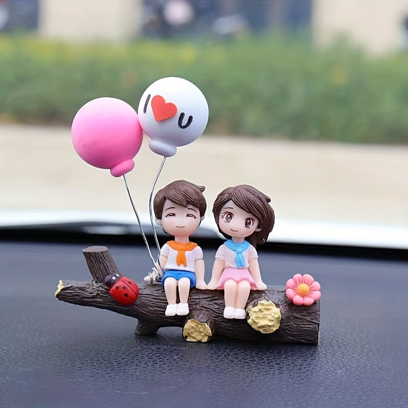 Tree Branch Couple Car Decoration Creative Car Accessories Women