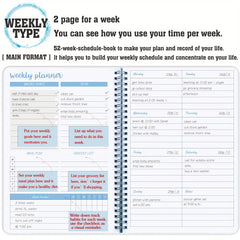 BUBU Weekly Planner To Do List Notebook Undated Goal Planner