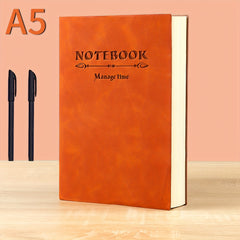 Set of 3 Personalized A5 Slim Notebooks - Engraved Cover, 360 Pages