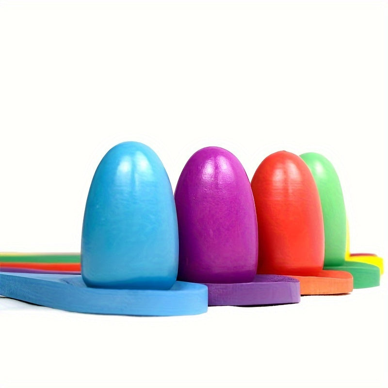 1pc Balance Stick Wooden Spoon Throwing Game Spoon Rest Egg Outdo...