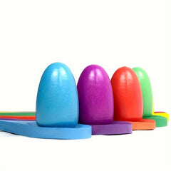 1pc Balance Stick Wooden Spoon Throwing Game Spoon Rest Egg Outdo...