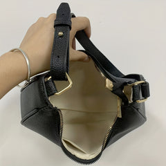 Solid Crescent Bag Minimalist Underarm Bag