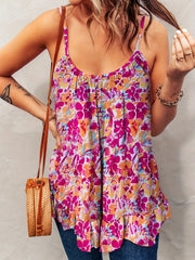 Floral Print Cami Top Summer Sleeveless Top Women's Clothing
