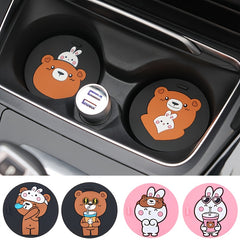 Animal Silicone Car Mug Coaster for Safe Ride