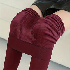 Plush Lined Thermal Tights High Waist Leggings Women's Stockings