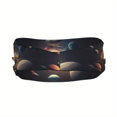 Galactic Inspired Unisex Sports Headband Sweat Wicking Polyester