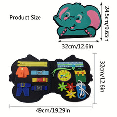 Busy Board Montessori Toy Sensory Book for Travel