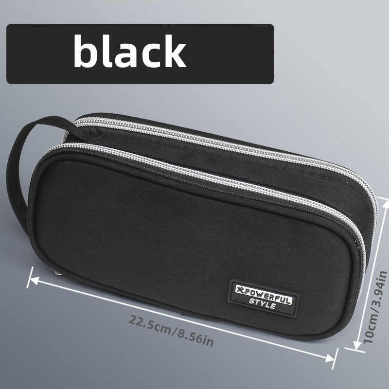 Large Pencil Case Stationery Bag Handheld Pencil Case Cosmetics Portable Gift