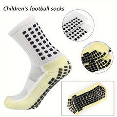 Kids Anti-Slip Sports Socks EU35-39 with Grip Pads