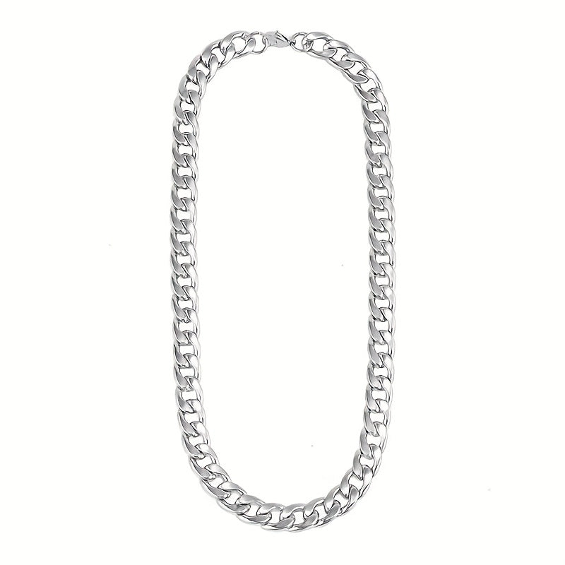 Stainless Steel Chain Necklace Hip Hop Cuban Neck Chain