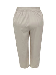  Casual Pants Women's Plus Solid Elastic Drawstring High Rise Loose Fit