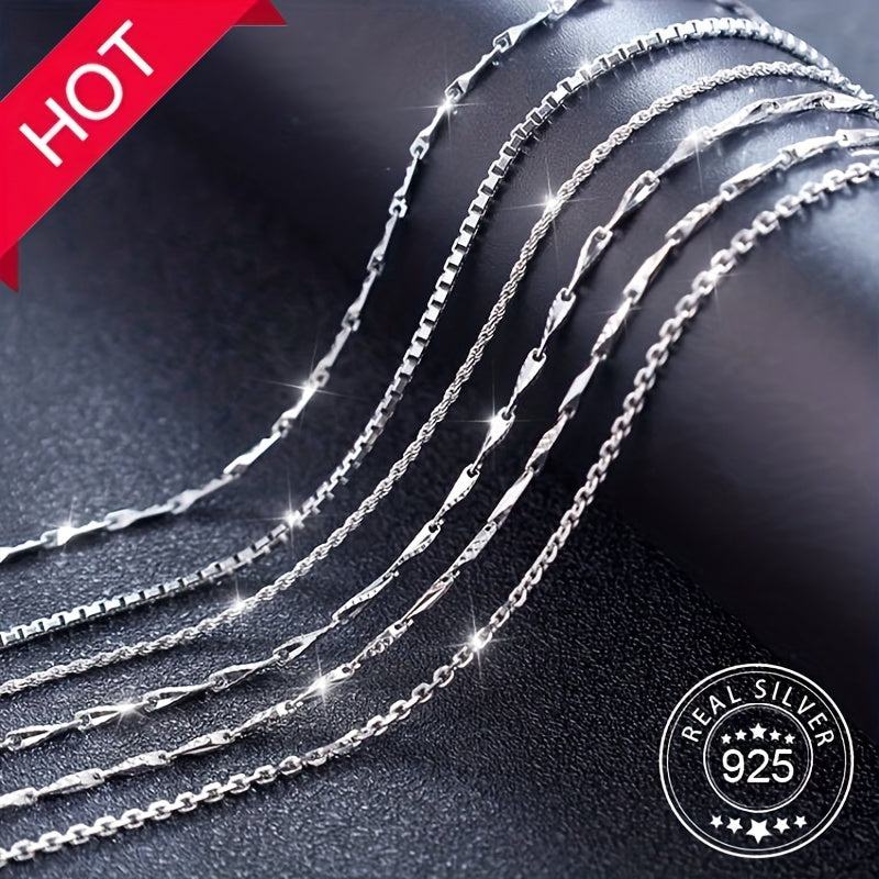 S925 Men's Hip Hop Sterling Silver Necklace Chain Variety
