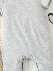 Baby Boy Bear Graphic Onesie Newborn Jumpsuit