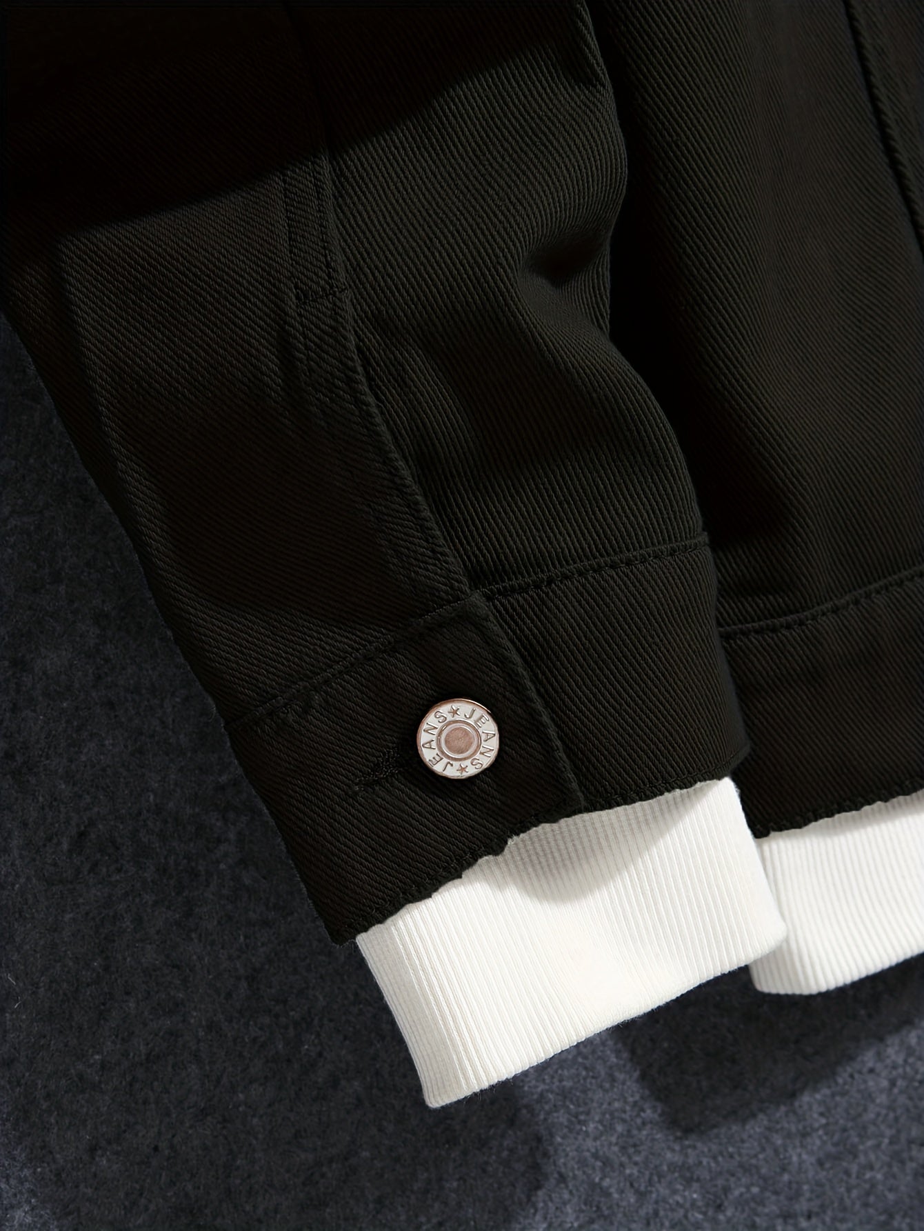 Men's Button Up Denim Coat for Spring Fall