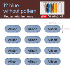 Personalized PU Leather Name Labels For School Clothing