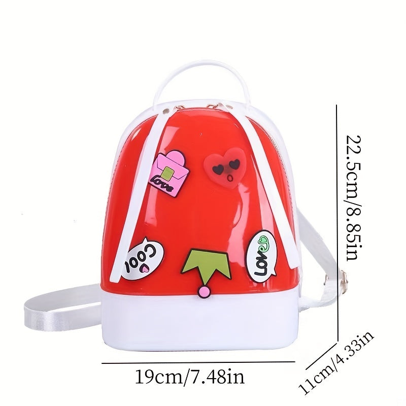 Candy Jelly Backpack Girls Travel Bag Casual Shopper Bag