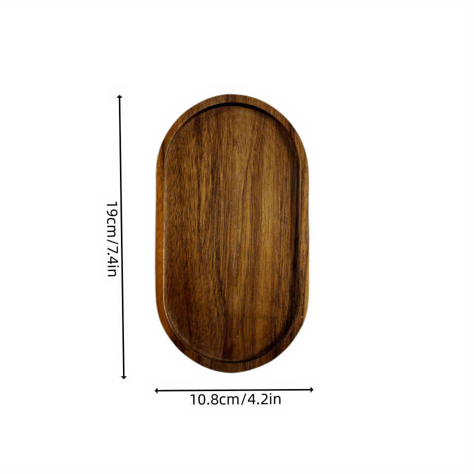 Japanese Style Wooden Rolling Tray Cup Coaster Home Decor Kitchen Accessories